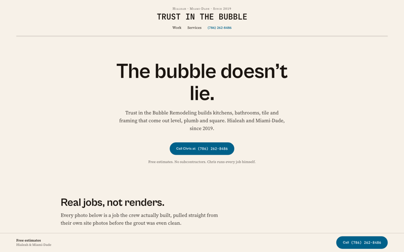 Trust in the Bubble
