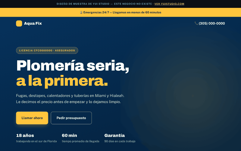 Demo · Plomería
