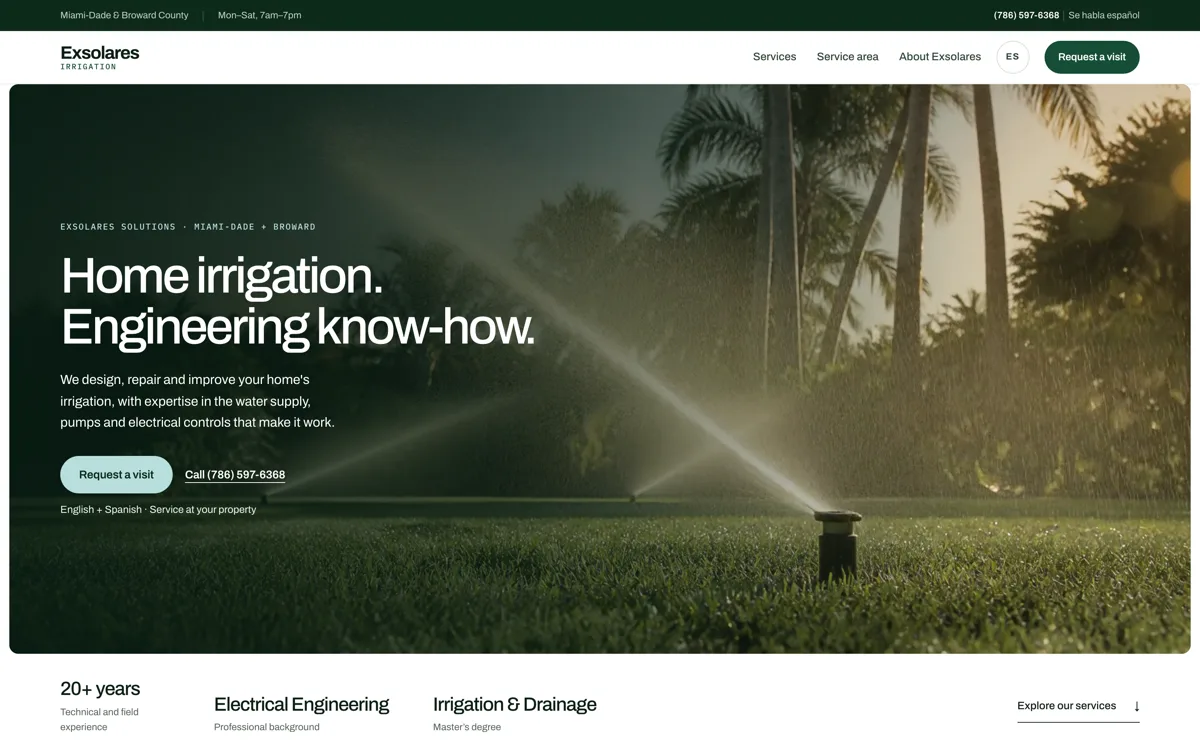 Exsolares Irrigation